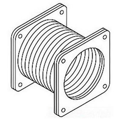 nVent HOFFMAN F66WFFSS Cable Trunking Stainless Steel Coupling Feed-Through Wireway