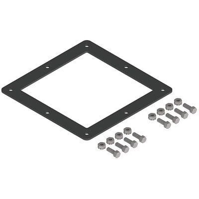 nVent HOFFMAN F66WG Gasket and Screws Feed-Through, fits 6.00x6.00, Black, Neoprene