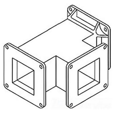 nVent HOFFMAN F66WTFG Cable Trunking Tee Fibreglass Tee Fitting