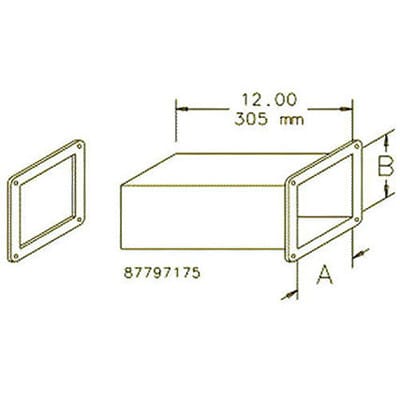 nVent HOFFMAN F66WX Cable Trunking Joint Cover Steel Cut-Off Fitting