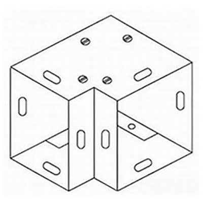 nVent HOFFMAN F8890EGV Cable Trunking Angle Steel Galvanised 90deg Elbow Fitting