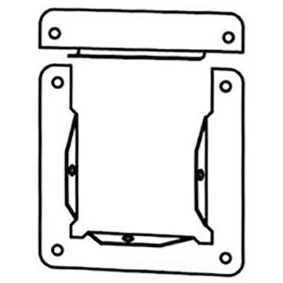 nVent HOFFMAN F88GOA Open Adapter Gray, 8.00x8.00, Steel