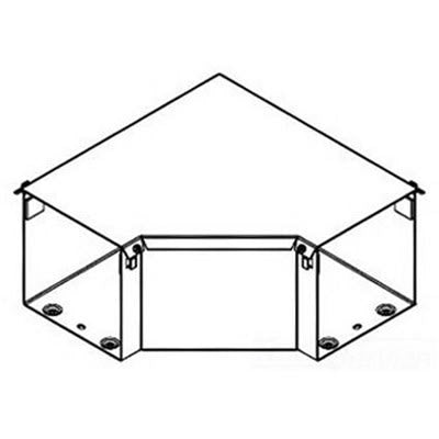 nVent HOFFMAN F88T3R90E WW. 3R, 90 Elbow Gray, fits 8.00x8.00, Steel