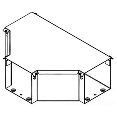 nVent HOFFMAN F88T3RT WW. 3R, 90 Flush Tee Gray, fits 8.00x8.00, Steel