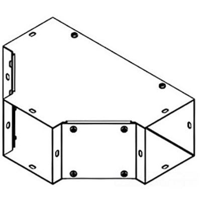 nVent HOFFMAN F88TGV Cable Trunking Tee Steel Galvanised Sweep Tee Fitting