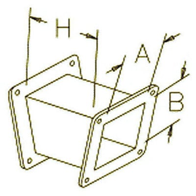 nVent HOFFMAN F88WE225 Cable Trunking Angle Steel 50deg Elbow Fitting