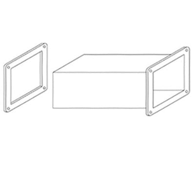 nVent HOFFMAN F88WX Cable Trunking Joint Cover Steel Cut-Off Fitting
