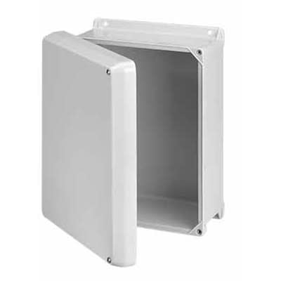nVent HOFFMAN HJ1210HWLG TYPE 4X, FLAT HNG SCR CVR , 13.30x11.29x5.58, Fiberglass