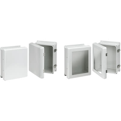 nVent HOFFMAN HJB1210HWPL2LG TYPE 4X, FLAT HNG WDW CVR , 13.30x11.29x5.58, Fiberglass