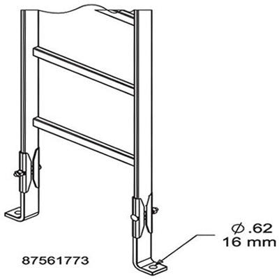 nVent HOFFMAN LFK Foot Kit Steel Ladder Mounting Kit, 16 (Dia.) mm Width