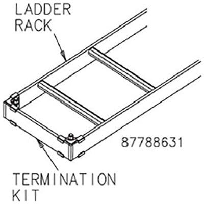 nVent HOFFMAN LRTK12B 12in Termination Kit Blk Black, fits 12in, Steel