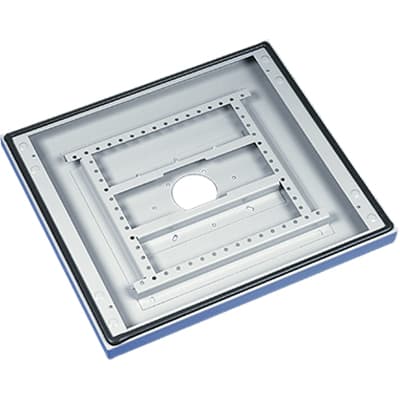 nVent HOFFMAN PBSK66 Base, Sloped Top,Ped.Cutout LtGray, fits 600x600mm, Steel