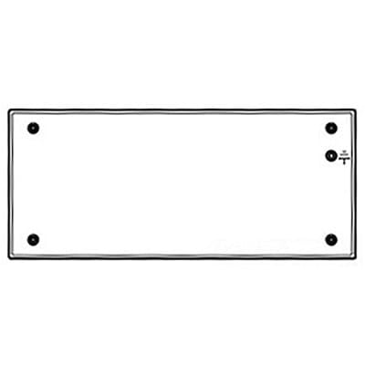 nVent HOFFMAN PCECGP8 Gland Plate, Blank LtGray, fits 800mm , Steel