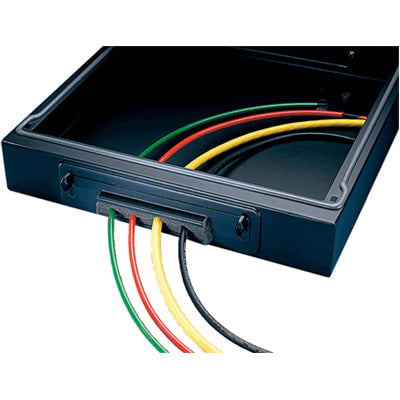 nVent HOFFMAN PCEGP Solid Base Cable Entry Gland Plate, 100mm, Black, Mild Steel, ProLine