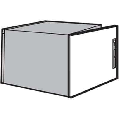 nVent HOFFMAN PDS56R Door, Upper Rear LtGray, fits 507x600mm, Steel
