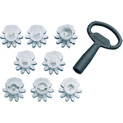 nVent HOFFMAN PKOTM7 Key Insert, 7mm Triangle , fits Flush Bezel, Steel