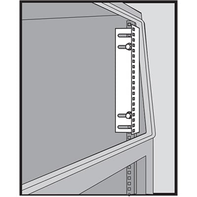 nVent HOFFMAN PRA5TH Rack Angle, for ProLine Sloped-Front HMI Enclosure 5U, 9x2x4, Plated, Mild Steel