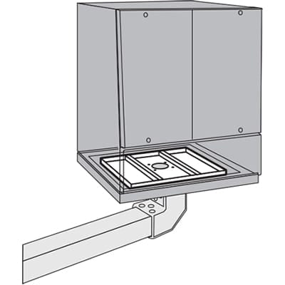 nVent HOFFMAN PTS66 Mounting Bracket For Use With HMI PROLINE Sloped-Front HMI, Series 4 System,