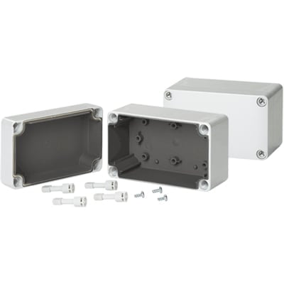 nVent HOFFMAN Q18138PCEMC J Box Type 4X, Screw Cvr, EMC , 175x125x74mm, Polycarbonate