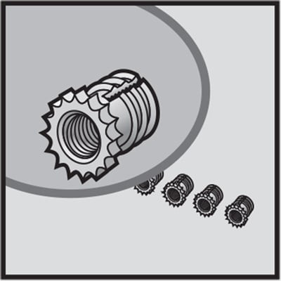 nVent HOFFMAN QBIK Brass Insert Kit (4 inserts) , fits QLINE I,