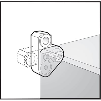 nVent HOFFMAN QDMFK Mounting Foot Kit , fits QLINE D,