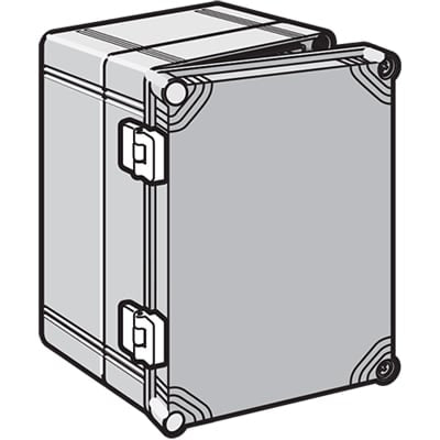 nVent HOFFMAN QIHK Hinge Kit, fits QLine I, 42x52x19mm, Light Gray, Polycarbonate, Qline-I