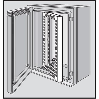 nVent HOFFMAN UU7560SF Swing-Out Rack Frame 14U , fits 775x612mm, Steel