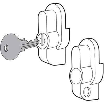 nVent HOFFMAN UUHPL Padlock Kit Padlocked, 2.39x.96x1.32, Black Textured, Mild Steel, Ultrx