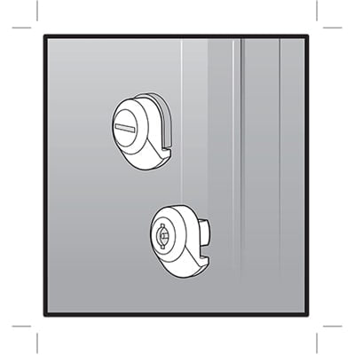 nVent HOFFMAN UULSC Key Insert Flat Slotted, fits Ultrx, Polished, Stainless Steel 316, Ultrx