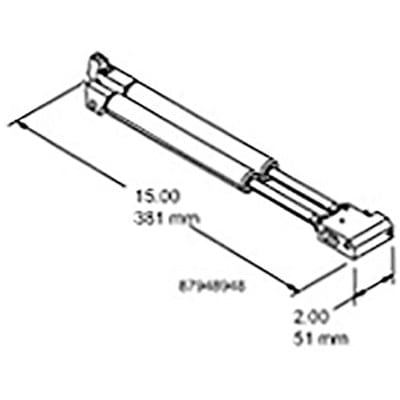 nVent HOFFMAN VLSPRINGS VL-Motion Arm, Gas Springs , 2.00x15.00, Steel