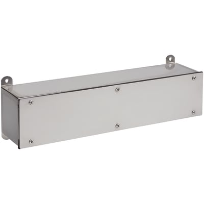 nVent HOFFMAN F4412SCSS Screw Cover Wiring Trough NEMA Type 4X, 4.00x4.00x12.00, Brushed, SS304