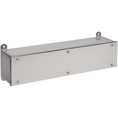 nVent HOFFMAN F8824SCSS Enclosure,Wire Trough,Type 4X,Screw Cover,8Dx8Wx24L