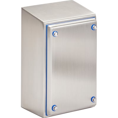 nVent HOFFMAN HSDS090604SS Enclosure,IP69K,304 SS,Sanitary,Washdown,Wallmount,Screw Cover,9.13x6.13x4.00