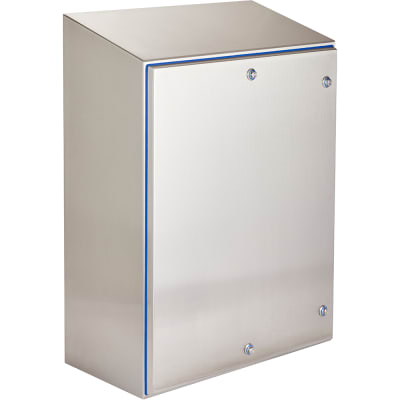 nVent HOFFMAN HSDH423612SS Enclosure,IP69K,304 SS,Sanitary,Washdown,Wallmount,Hinge Cover,42.00x36.00x12.0