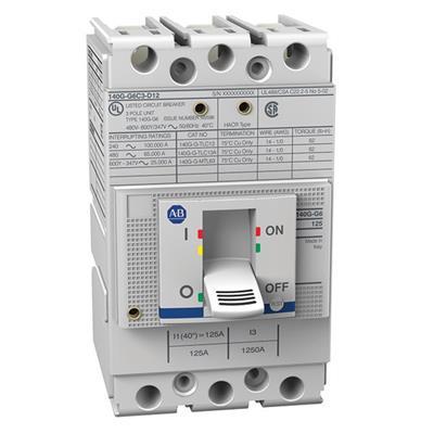 Allen-Bradley 140G-G6C3-C30-KA 140G 125A G Frame Molded Case Ckt-Bkr