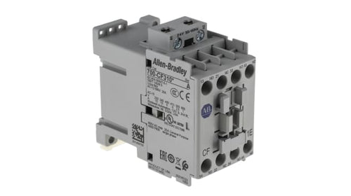 Rockwell, allen, bradley, allen-bradly, ethernet, ethernet-ip, ethernet/ip, CIP, industrial, OLC, communication, controller,700-CF310KJ,Allen Bradley Contactor Relay - 3NO + 1NC, 10 A Contact Rating, 24 Vac, 700 SeriesRockwell700-CF310KJAllen Bradley Contactor Relay - 3NO + 1NC, 10 A Contact Rating, 24 Vac, 700 Series