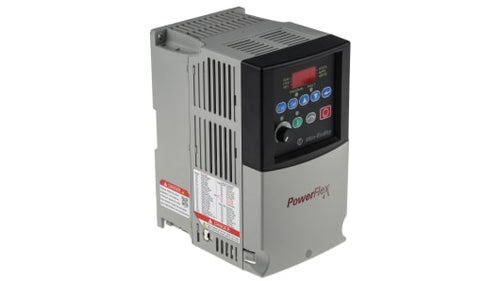 Rockwell, allen, bradley, allen-bradly, ethernet, ethernet-ip, ethernet/ip, CIP, industrial, OLC, communication, controller,22A-D8P7N104,Allen Bradley PowerFlex 4 Inverter Drive, 3-Phase In, 240Hz Out, 3.7 kW, 400 V ac, 8.7 A