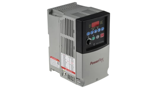 Rockwell, allen, bradley, allen-bradly, ethernet, ethernet-ip, ethernet/ip, CIP, industrial, OLC, communication, controller,22A-D8P7N104,Allen Bradley PowerFlex 4 Inverter Drive, 3-Phase In, 240Hz Out, 3.7 kW, 400 V ac, 8.7 A