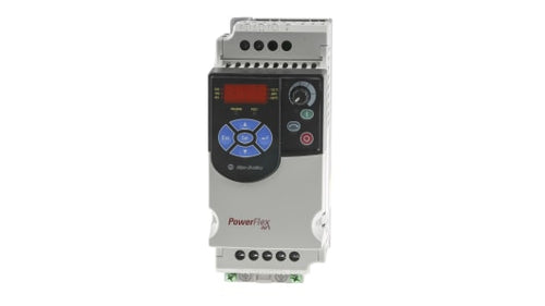Rockwell, allen, bradley, allen-bradly, ethernet, ethernet-ip, ethernet/ip, CIP, industrial, OLC, communication, controller,22F-A4P2N113,Allen Bradley PowerFlex 4M Inverter Drive, 1-Phase In, 400Hz Out, 0.75 kW, 240 V ac, 4.2 A