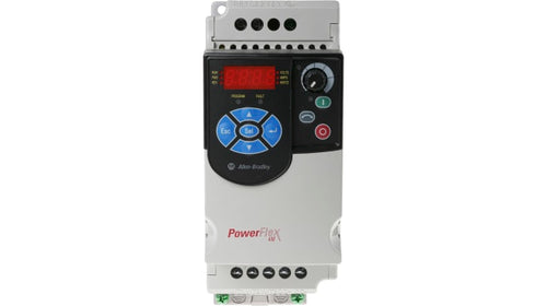 Rockwell, allen, bradley, allen-bradly, ethernet, ethernet-ip, ethernet/ip, CIP, industrial, OLC, communication, controller,22F-A2P5N113,Allen Bradley PowerFlex 4M Inverter Drive, 1-Phase In, 400Hz Out, 0.4 kW, 230 V ac, 2.5 A