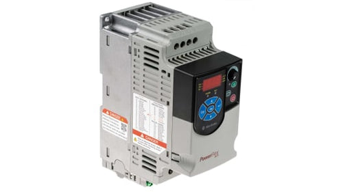 Rockwell, allen, bradley, allen-bradly, ethernet, ethernet-ip, ethernet/ip, CIP, industrial, OLC, communication, controller,22F-D1P5N113,Allen Bradley PowerFlex 4M Inverter Drive, 3-Phase In, 400Hz Out, 0.4 kW, 480 V ac, 1.5 A