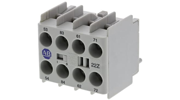 100-KFA22Z,Allen-Bradley,rockwell,industrial,rockwell in Nigeria, callibration, Connection Devices,Allen Bradley Auxiliary Contact Block - 2NC + 2NO, 4 Contact, Snap-On