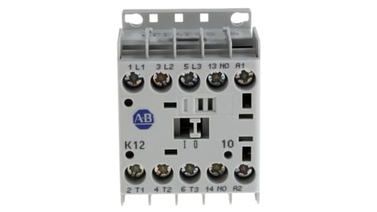 Allen Bradley 100 Series 100K Contactor, 24 V dc Coil, 3 Pole, 12 A, 5.5 kW, 3NO