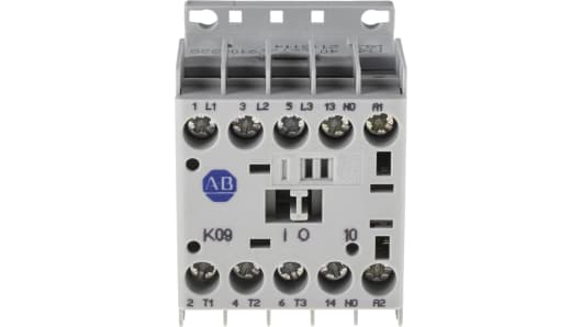 Rockwell, allen, bradley, allen-bradly, ethernet, ethernet-ip, ethernet/ip, CIP, industrial, OLC, communication, controller,100-K09DJ10,Allen Bradley 100 Series 100K Contactor, 24 V dc Coil, 3 Pole, 9 A, 4 kW, 3NO