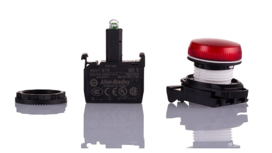 Allen-Bradley 800FP-P4PN7R 22mm Pilot Light 800F PBRockwell800FP-P4PN7RAllen-Bradley 800FP-P4PN7R 22mm Pilot Light 800F PB
