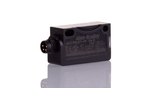 Rockwell, allen, bradley, allen-bradly, ethernet, ethernet-ip, ethernet/ip, CIP, industrial, OLC, communication, controller,42JT-P8LAT1-P4,Allen Bradley Retroreflective Photoelectric Sensor, Block Sensor, 50 mm ? 13 m Detection Range IO-LINK
