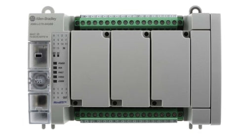 Rockwell, allen, bradley, allen-bradly, ethernet, ethernet-ip, ethernet/ip, CIP, industrial, OLC, communication, controller,2080-LC70-24QBB,Allen Bradley, Micro870, PLC CPU - 14 Inputs, 10 Outputs, 24V Source, HMI Interface