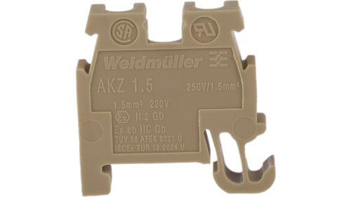 Electrical components near me, Electrical components store in Nigeria,weidmuller 0340460000 Brown AKZ DIN Rail Terminal Block, Single level, 1.5mm², 250 V,Industrial Connectivity,Automation,Digitalization,Electrical Components,Terminal Blocks,Wire Processing,Enclosures,Sensors and Actuators,Energy Management,weidmuller
