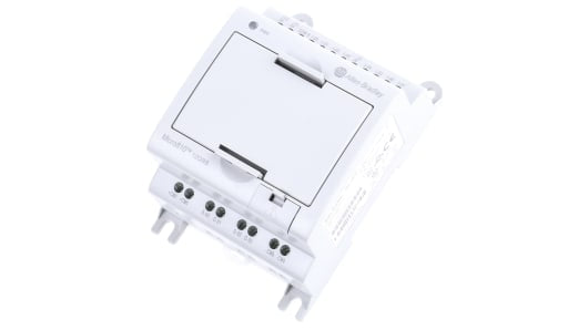 Rockwell, allen, bradley, allen-bradly, ethernet, ethernet-ip, ethernet/ip, CIP, industrial, OLC, communication, controller,2080-LC10-12QBB,Allen Bradley Micro810 PLC CPU - 8 Inputs, 4 Outputs, Analogue, Digital, USB Networking