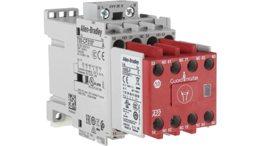 Rockwell, allen, bradley, allen-bradly, ethernet, ethernet-ip, ethernet/ip, CIP, industrial, OLC, communication, controller,700S-CF530EJC,Allen Bradley 700S-CF Contactor, 24 V dc Coil, 8 Pole, 25 A, 2NO + 2NC, 3NO + 1NC